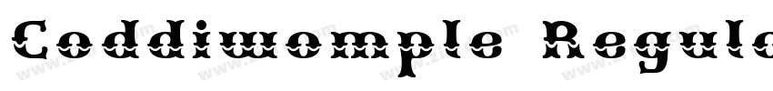 Coddiwomple Regular字体转换